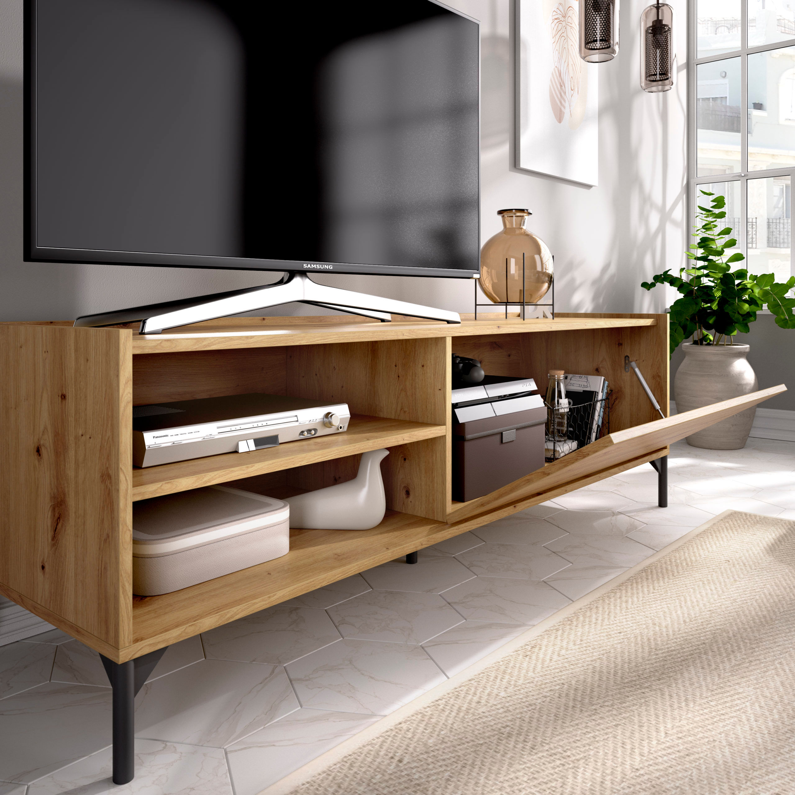 MUEBLE TV BLANCO/ NORDIC