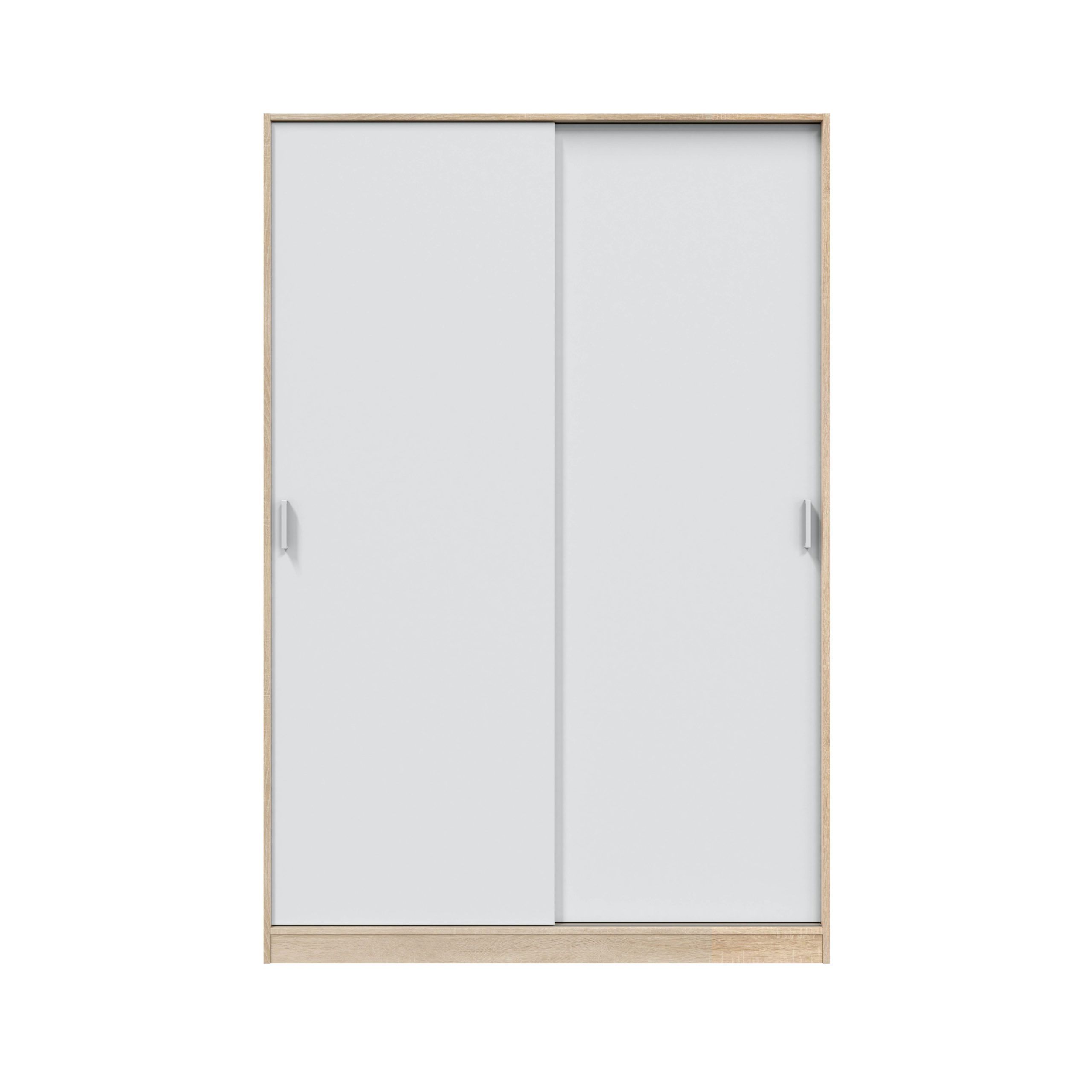 Armario ropero Aline 2 Puertas correderas Color Blanco, 150 cm