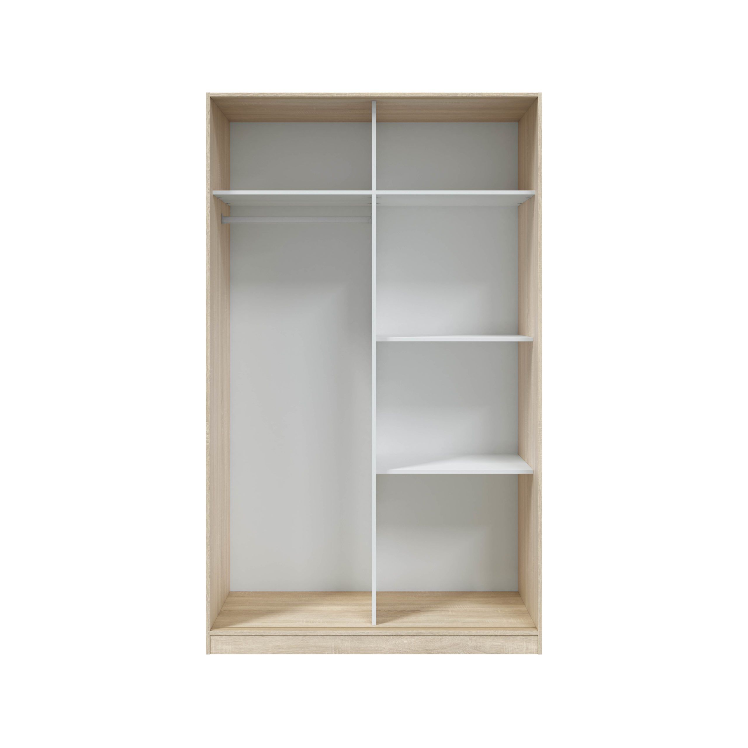 Armario multiusos 120 cm alto con puertas correderas