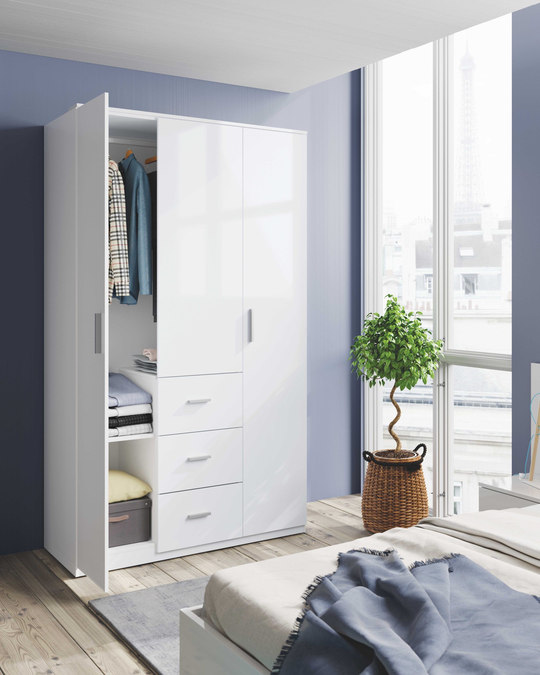 Armario Puertas abatibles - Almacenamiento Funcional con Estilo para tu  Dormitorio