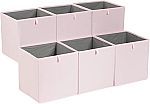 6-Pack Amazon Basics Cube Organizer Bins 13" x 15" x 13"
