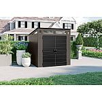 Suncast 7-ft x 7-ft Modernist Gray Lean-to Resin Storage Shed (Floor Included)
