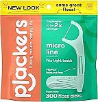 300-Count Plackers Micro Line Dental Floss Picks (Fresh Mint)