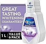 6-pack 1L Crest 3D White Brilliance Whitening Mouthwash