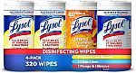 4-Pack 80-Count Lysol Disinfectant Wipes Bundle