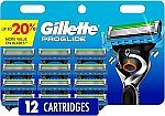 12-Count Gillette Fusion5 ProGlide Men's Razor Blade Refills