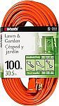 100' Woods 16-Gauge Outdoor Extension Cord