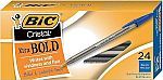 24-Ct BIC Cristal Xtra Bold Ballpoint Pen