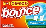 4 x 120 Count Bounce Dryer Sheets Laundry Fabric Softener