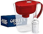 6-Cup Brita Metro Water Filter Pitcher with 1 Standard Filter (Fiery Red)