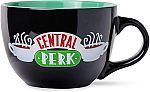 24 Ounces Silver Buffalo FRIENDS Central Perk Black Ceramic Mug