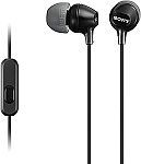 Sony MDREX15AP In-Ear Earbud Headphones with Mic