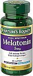 60 Count Nature's Bounty Melatonin 5mg Dual Spectrum, 100% Drug Free Sleep Supplement