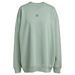 adidas women Essentials Fleece Long Oversized Crew Sweatshirt