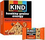 10-Ct 1.4-Oz KIND Healthy Grains Energy Bars (Peanut Butter Dark Chocolate)