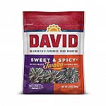 DAVID Seeds Roasted and Salted Jumbo Sunflower Seeds, 5.25 oz