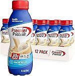 12-Pack 11.5-Oz Premier Protein Shake (Vanilla)