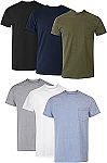Hanes Pocket T-Shirt Pack 6-Pack Cotton Tees Undershirts