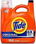 4 x 125 Fl Oz Tide Laundry Detergent Liquid, Original Scent