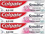 3-Pack 6-Oz Colgate Maximum Strength Whitening Toothpaste for Sensitive Teeth (Fresh Mint)