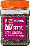 20 Oz BetterBody Foods Organic Chia Seeds with Omega-3