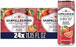 24-Pack 11.15-Oz San Pellegrino Zero Italian Sparkling Drinks (Blood Orange)