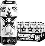 12-Count 16-Oz Rockstar Pure Zero Energy Drink w/ Caffeine & Taurine