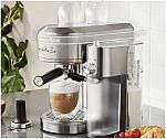 KitchenAid Metal Semi-Automatic Espresso Machine with Free Automatic Milk Frother Attachment Bundle