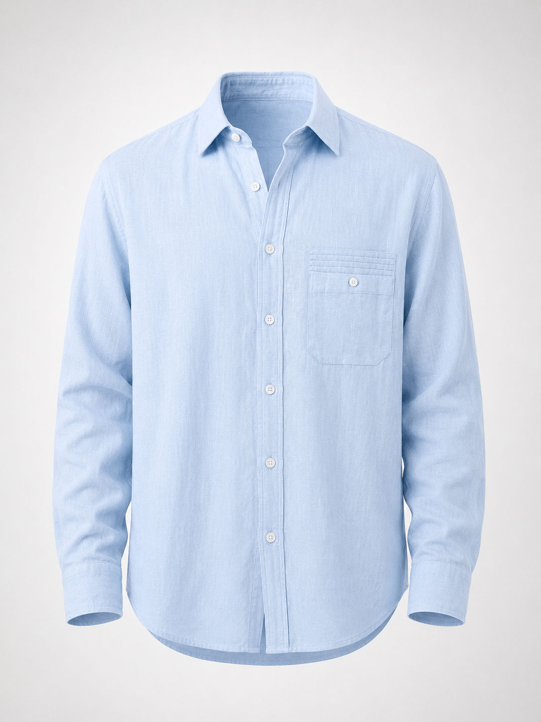 Design Pocket Shirt -Blue
