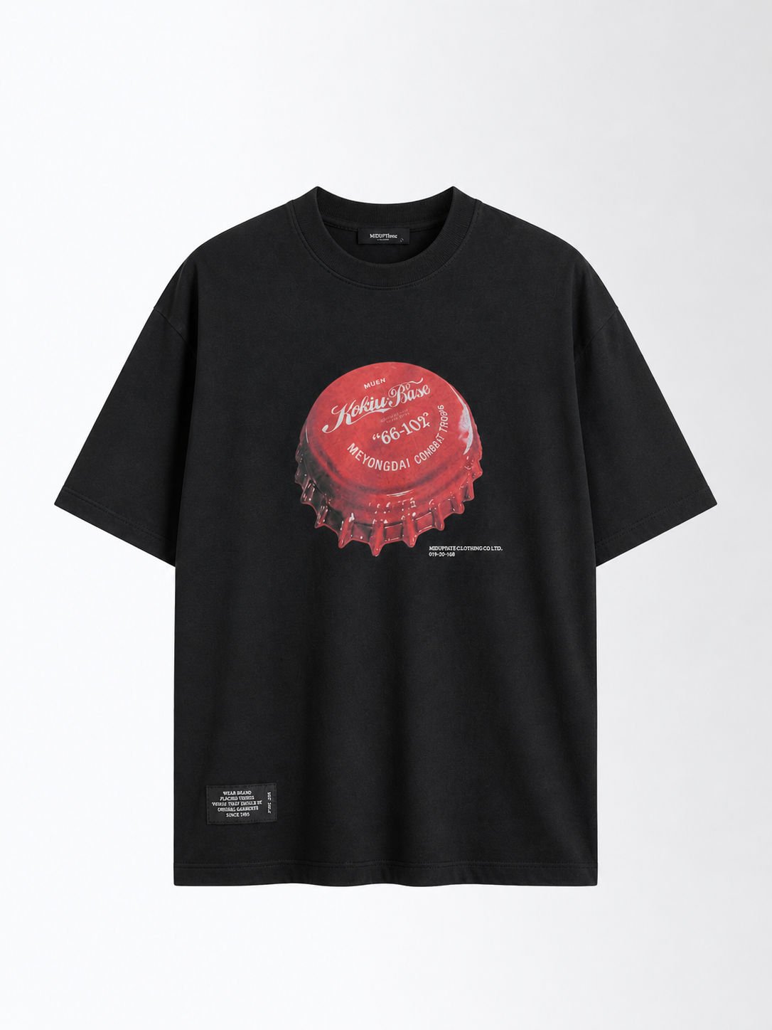Cap Print - Washed Black