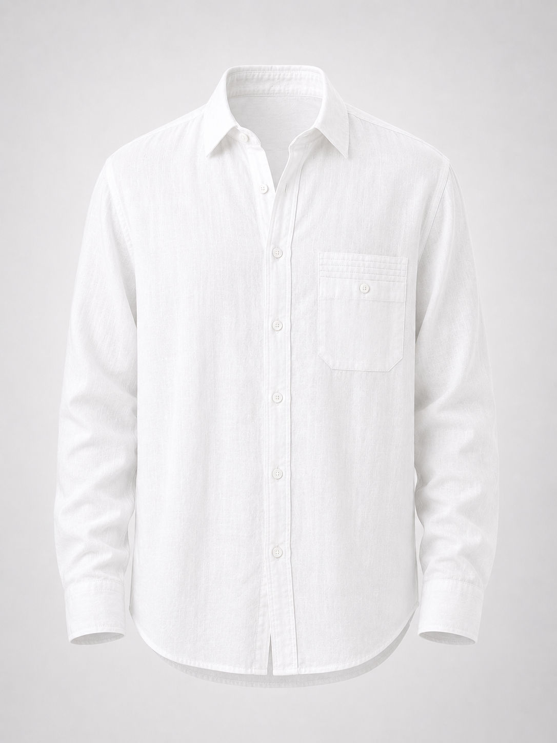 Design Pocket Shirt - White