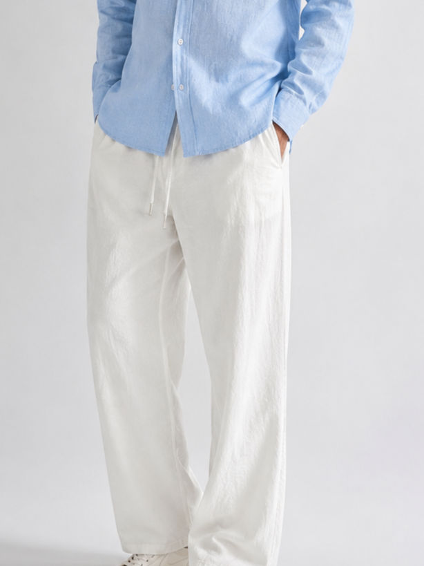Linen White Pant