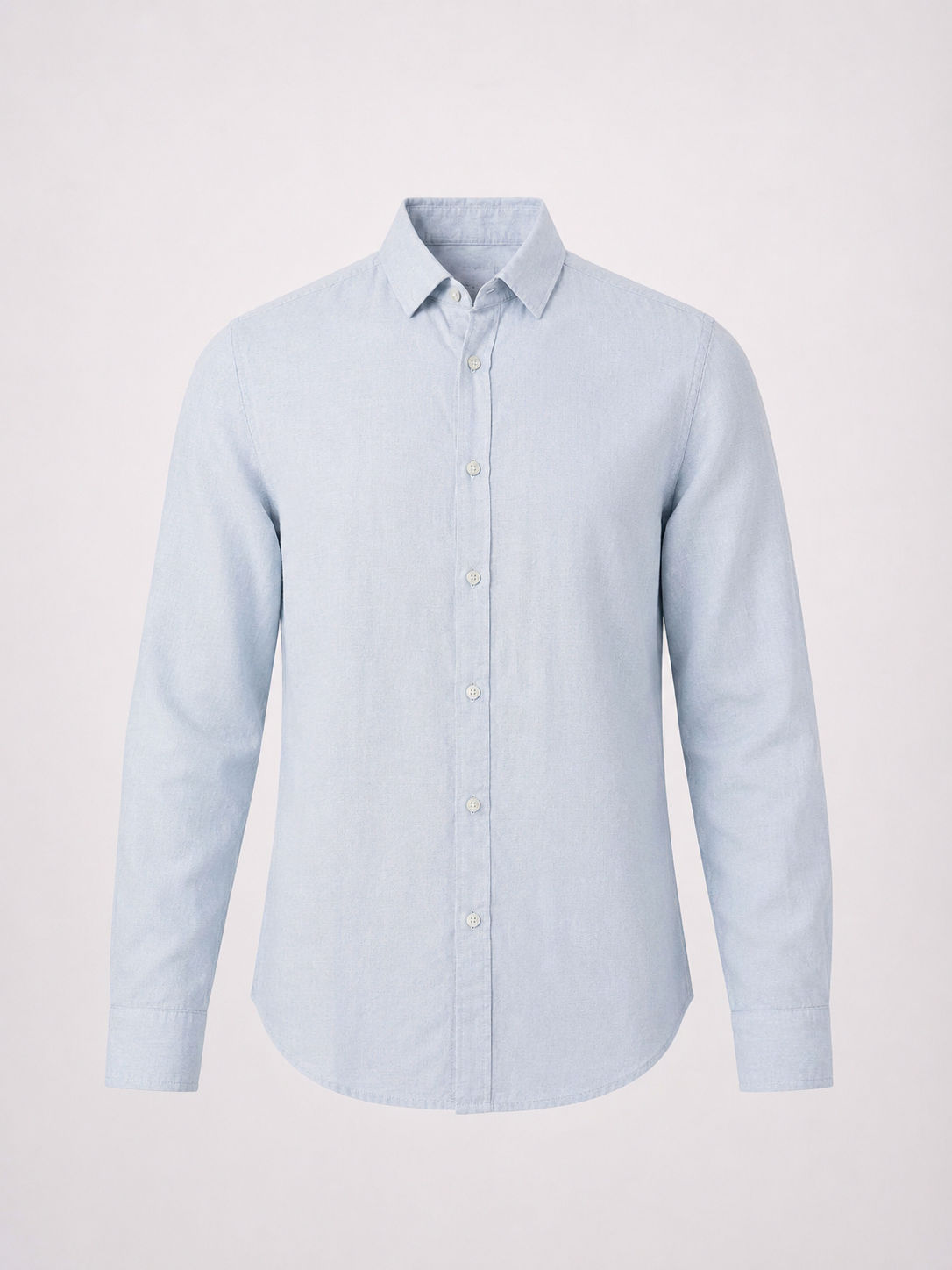 Light Blue Linen Shirt - 1055