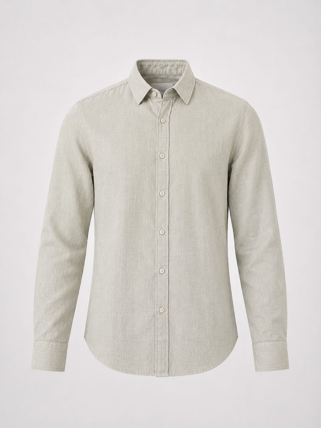 Light Olive Linen Shirt - 1055