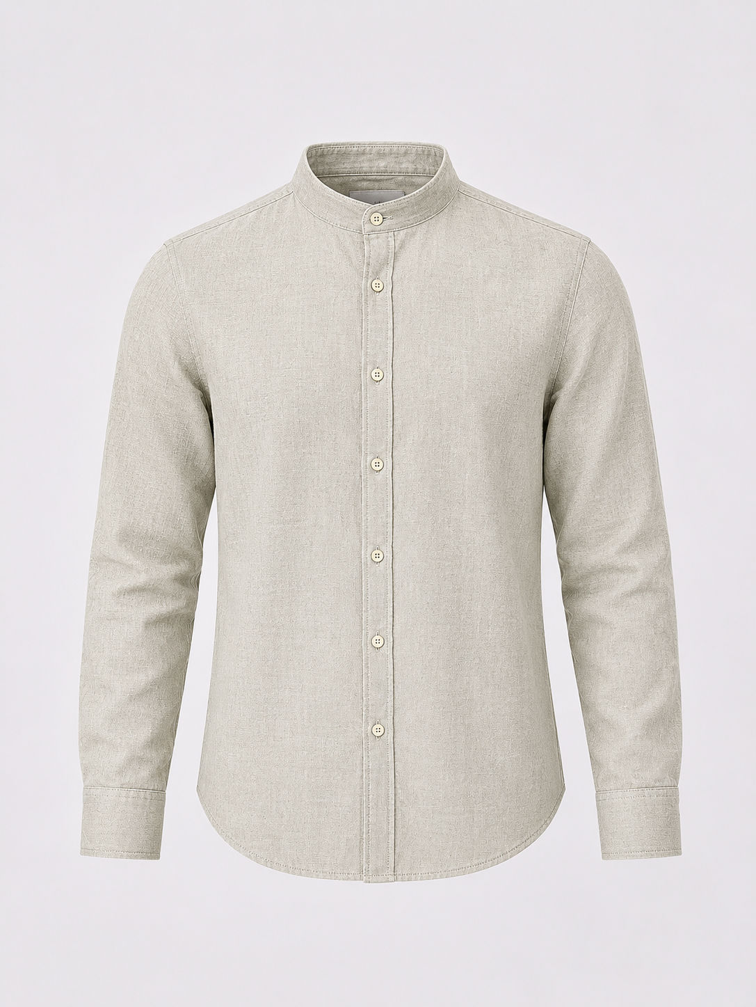 Light Olive Linen Shirt - 1056