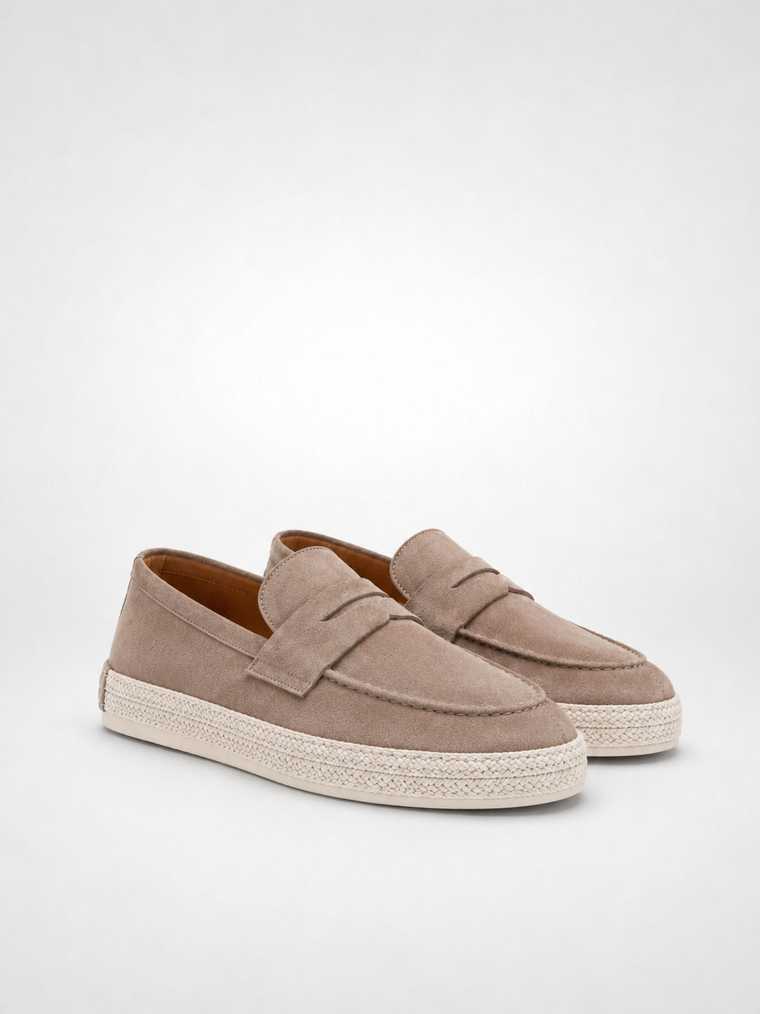 Camel Suede Loafers