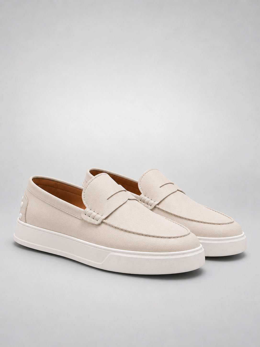 Beige Penny Loafer