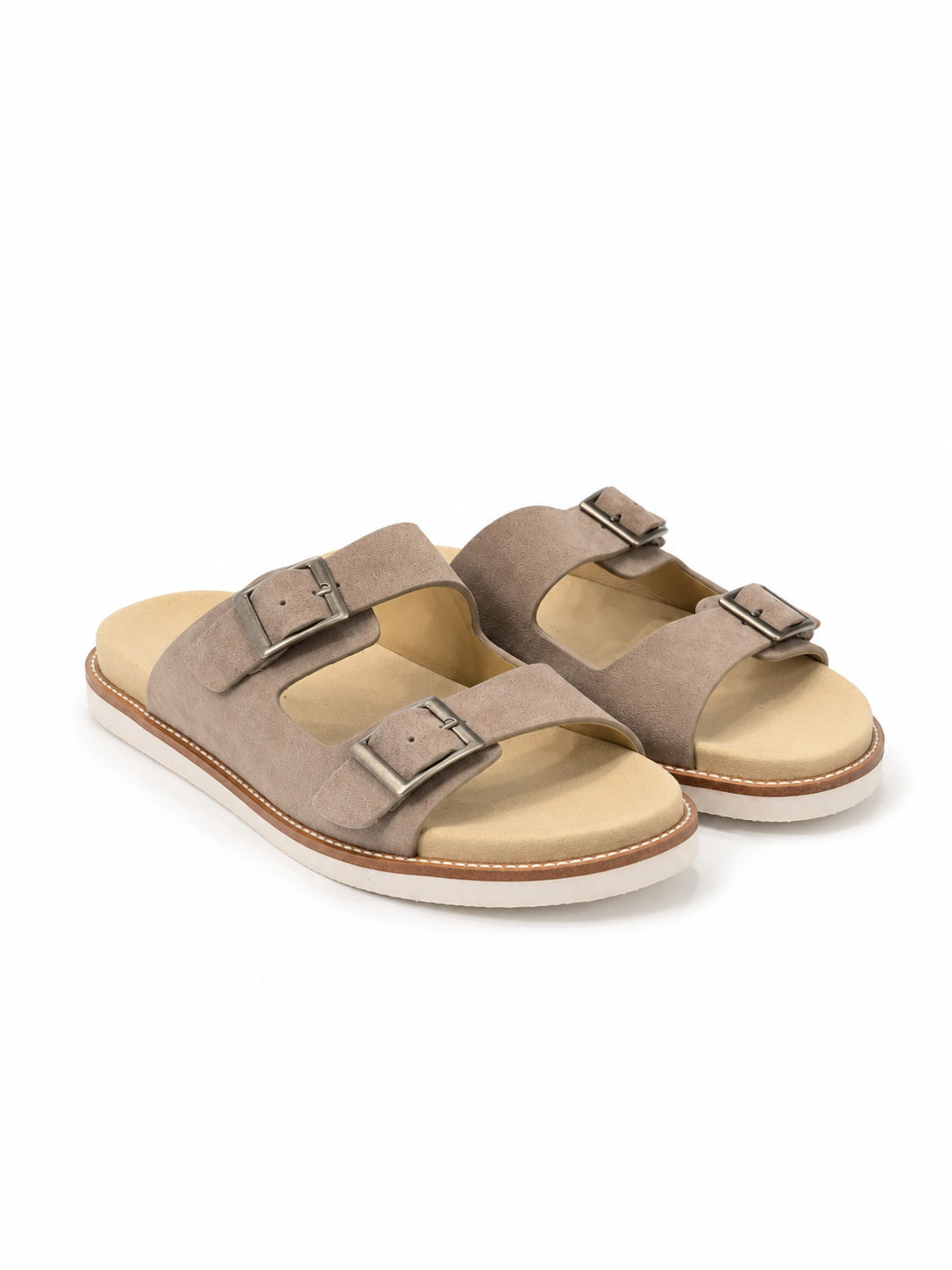 Taupe Suede Slide