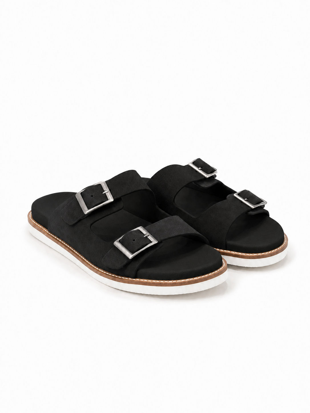 Black Suede Slide