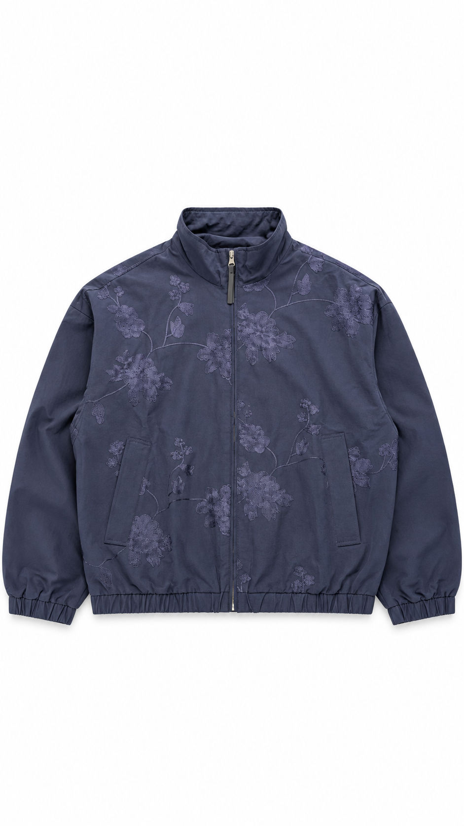 Tonal Floral Embroidered Jacket