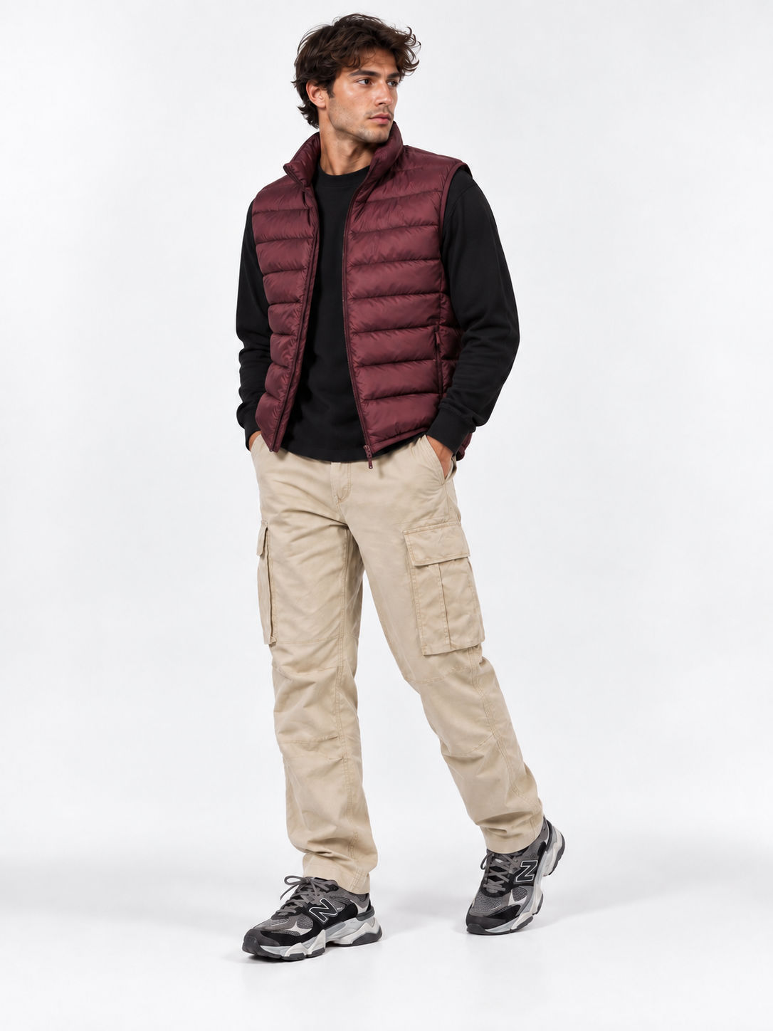 Ultralight down vest - Burgundy