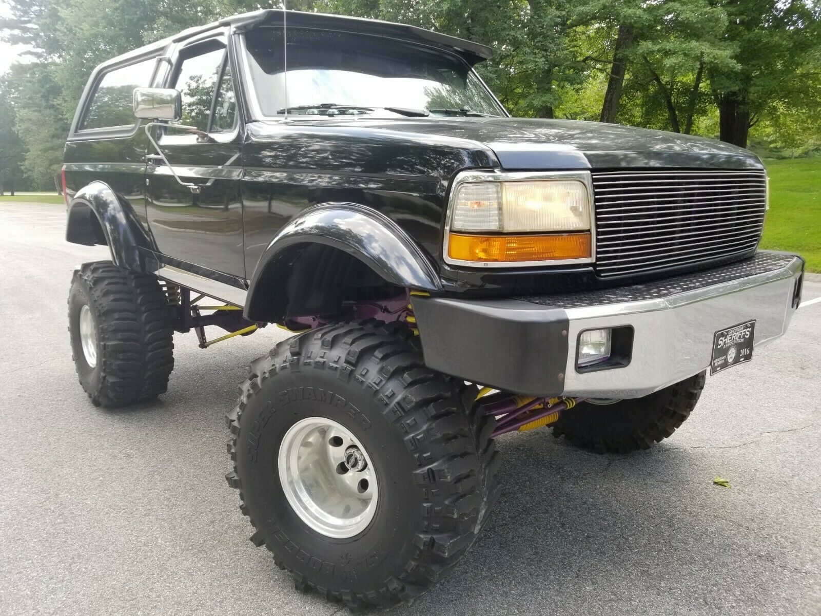 Follow Monster trucks for sale on Facebook. custom 1993 Ford Bronco XLT mon...