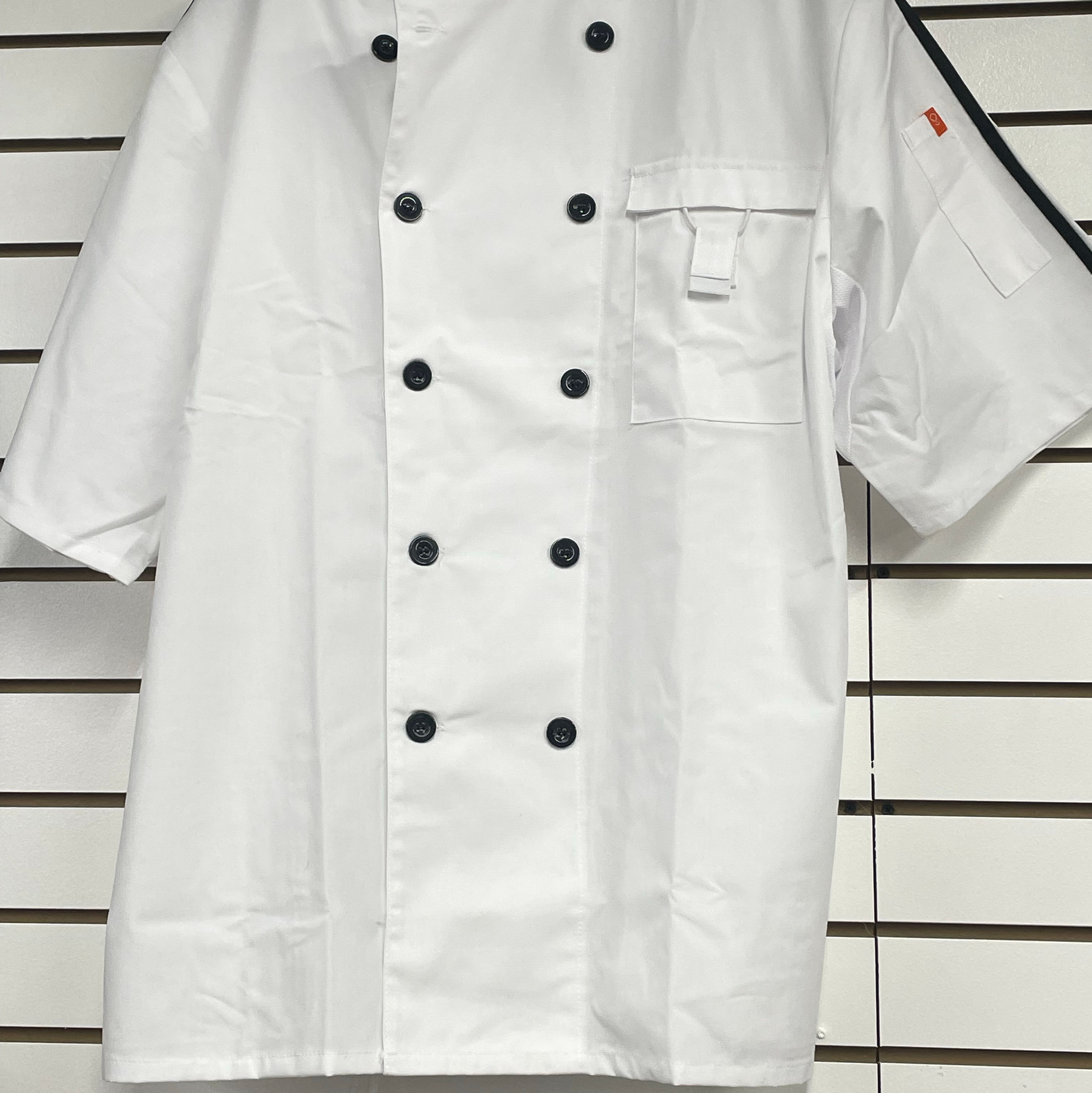 Whit and black chef shirt