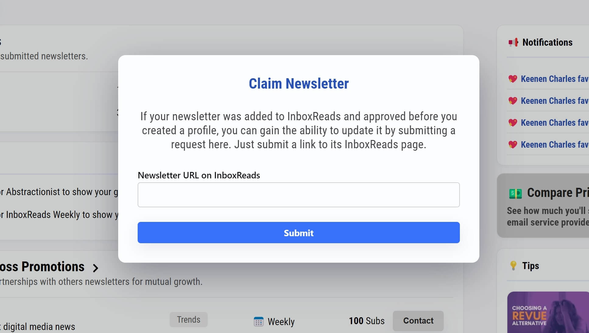 Claim form