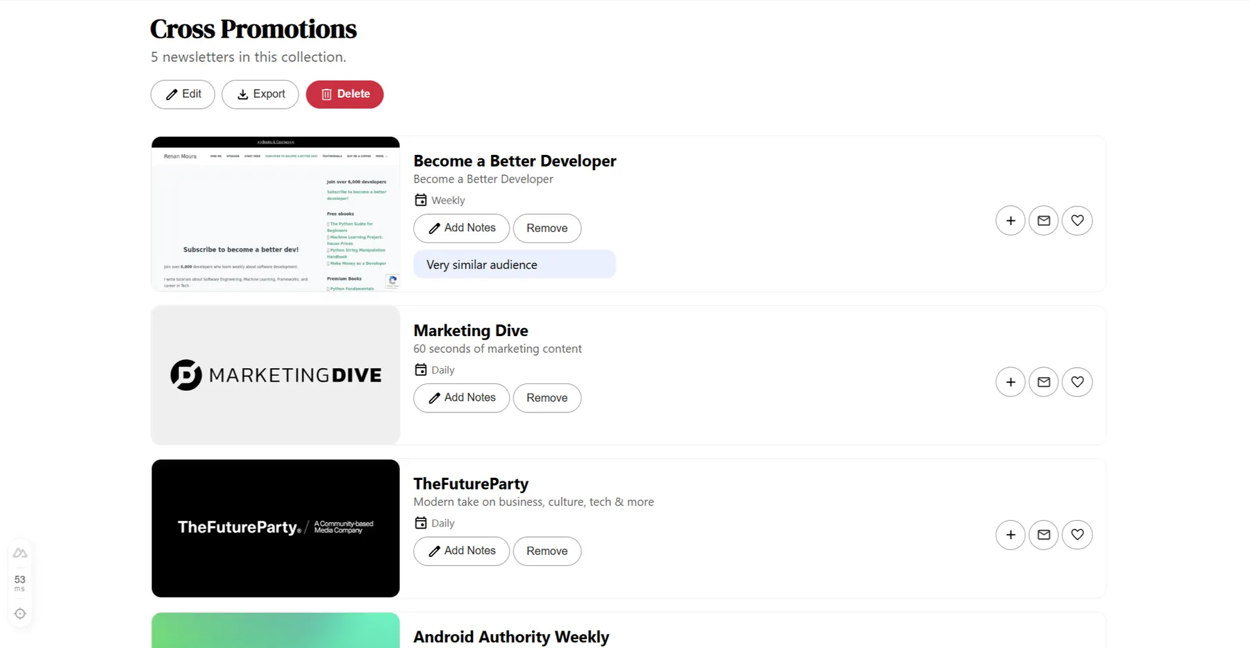 Newsletter Collections