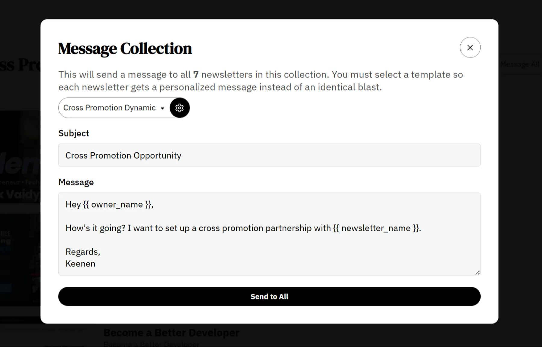 Message Multiple Newsletters at Once