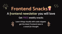 Frontend Snacks 🍿 image