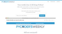 Pycoder's Weekly image