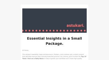 The astukari Newsletter image
