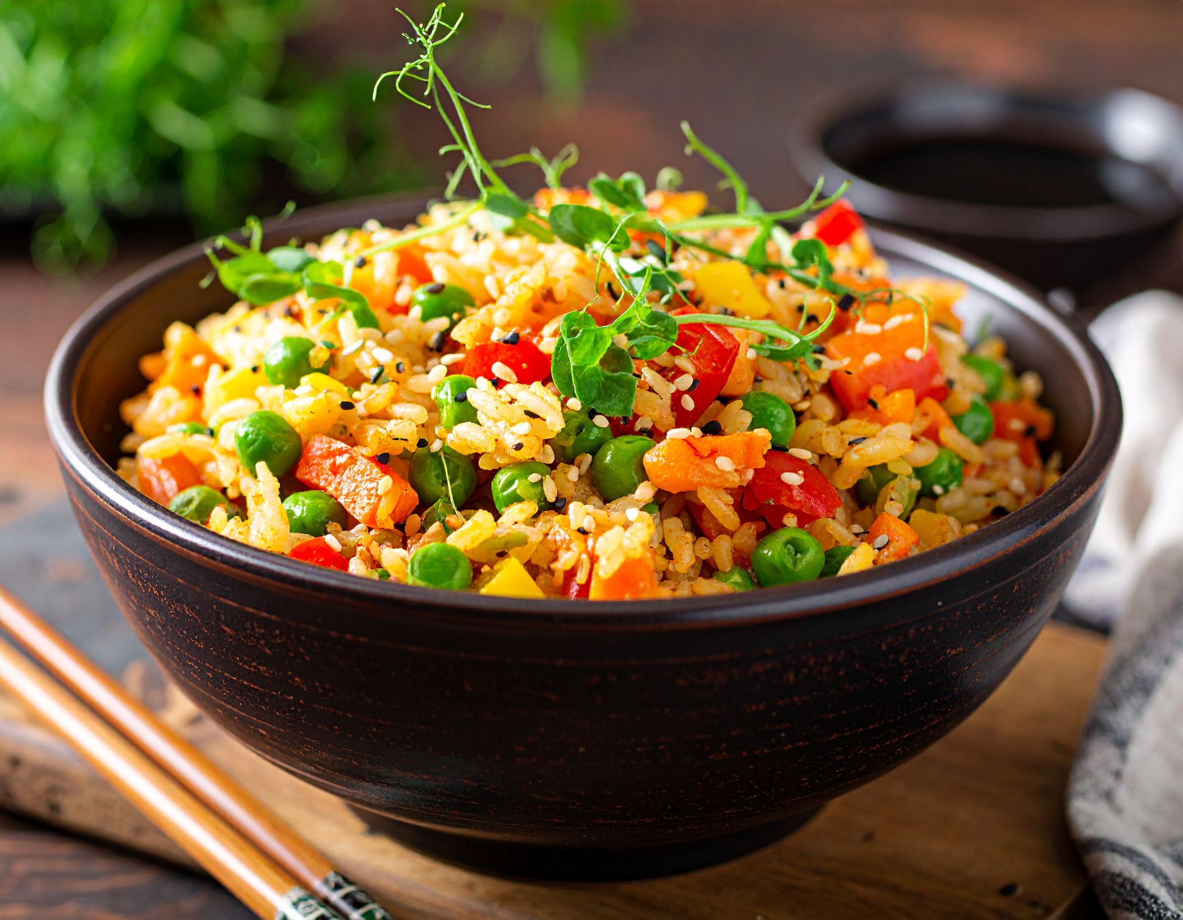 Microgreen Fried Rice